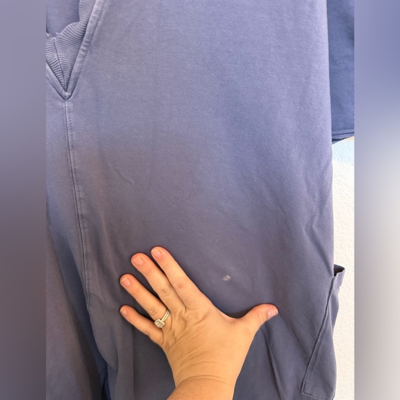 FP Movement by Free People Hot Shot Tee Romper Navy Blue Size Medium - Picture 5 of 5